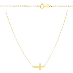 Złoty naszyjnik celebrytka krzyżyk pr. 333