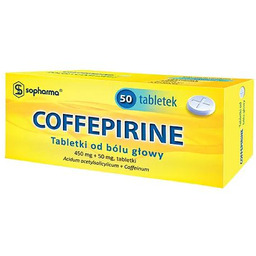 COFFEPIRINE Tabletki od bólu głowy, 50 tabl.