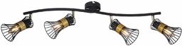 Rustykalna LAMPA plafon PURRA 54814-4 Globo regulowana OPRAWA