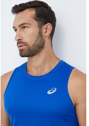Asics t-shirt do biegania Core kolor niebieski