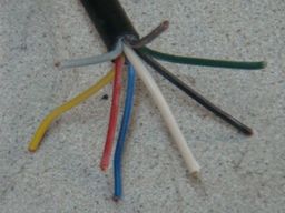 Przewód kabel 8 żyłowy YLY-s 7x1+1,5mm2 24V
