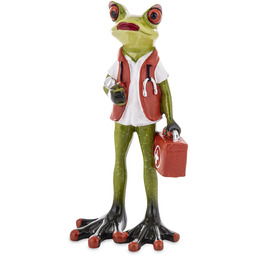 Figurka dekoracyjna żaba żabka pani medyk ratownik medyczny