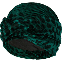 Turban Zoya Leo Cord by Christine Headwear, zielony,