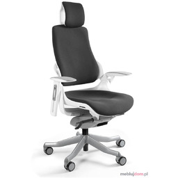 Fotel obrotowy WAU Tkanina Biały, bl418 Black