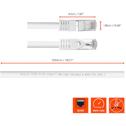 celexon CAT 6A kabel sieciowy Patchcord RJ45 S/FTP