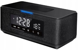 Głośnik Bluetooth Radio Ładowarka Indukcyjna Zegar