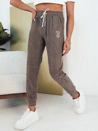 Spodnie damskie dresowe BEAR szare Dstreet UY2072-XL/XXL