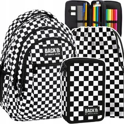 Plecak szkolny Szachownica Krata Kratka młodzieżowy BackUP 26l