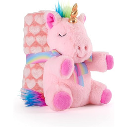 Kocyk Noworodkowy Miękki i Ciepły z Odpinaną Maskotką