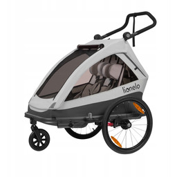 Przyczepka rowerowa dla dzieci Lionelo Lo-cama Grey Stone