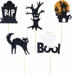 Pikery na babeczki na Halloween - 5 szt.
