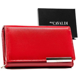 Portfel damski skórzany RD-23-GCL-4 RED