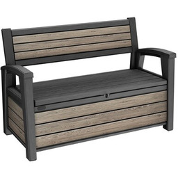 KETER Ławka ogrodowa Deco Garden Bench Popielaty