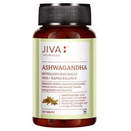 JIVA Ayurveda Ashwagandha Suplement diety wspomagający siłę, spokój