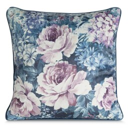 Eurofirany Poszewka dekoracyjna 45x45 Velvet 204 niebieska ciemna