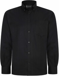 Duża Koszula Męska Elegancka Czarna 6223LS KAM