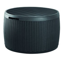 KETER Skrzynia ogrodowa Circa Rattan 140 L Grafitowy