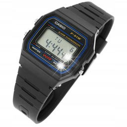ZEGAREK MĘSKI CASIO F-91W-1YER (zd086a) - KLASYKA +