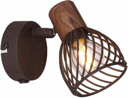 Kinkiet LAMPA ścienna ISABELLE 54817-1 Globo rustykalna OPRAWA
