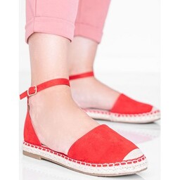 Czerwone sandały espadryle Chloe Star