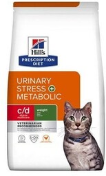 HILL''S PD FELINE C/D URINARY STRES + METABOLIC