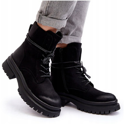 Buty skórzane trapery damskie Tommy Hilfiger rozmiar 37