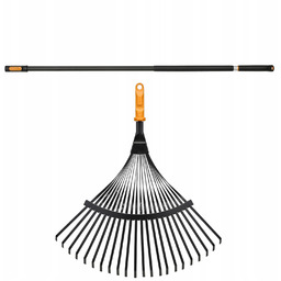 Fiskars Oneclick głowica Metalowe grabie do liści 42cm