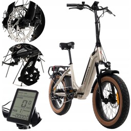 Rower elektryczny 20'' Germina FAT BIKE 250W składak