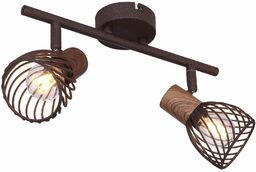 Sufitowa LAMPA art deco ISABELLE 54817-2 Globo metalowa