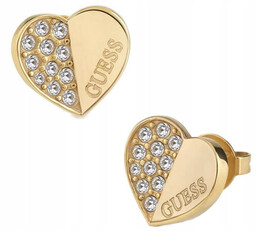 Kolczyki GUESS Lovely Guess serca z cyrkoniami