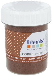 Puder miedziany do embossingu 40ml - Artémio Miedziano-brązowy