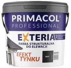 Elewacyjna farba strukturalna Exteria grafitowy 4,5 l