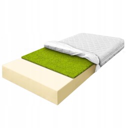 Materac dziecięcy pianka 80x160 trawa morska 12cm piankowy