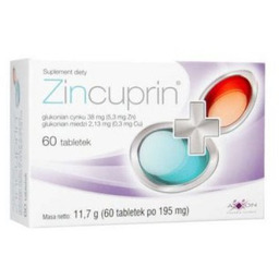 ZINCUPRIN - 60 tabletek -> Odbiór w Żabce!