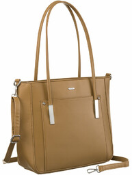 Klasyczna shopperka damska ze skóry ekologicznej - Rovicky