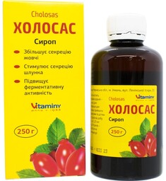 Wyciąg z Dzikiej Róży Holosas, Syrop, 250ml