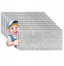 Panele ścienne Imitacja Betonu 100x50 Beton Architektoniczny Cegła