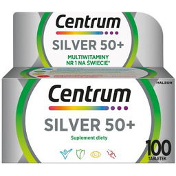 Centrum Silver 50+ multiwitaminy suplement diety 100 tabletek