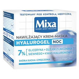MIXA HYALUROGEL Noc Krem-maska do twarzy z kwasem