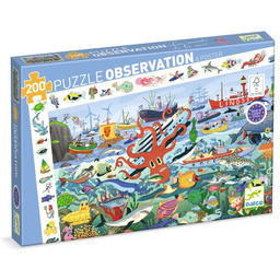Puzzle obserwacyjne dla dzieci 200 elementów Sekrety Morza