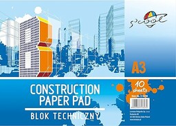 S''COOL Blok techniczny (A3, 160 g/m , 10