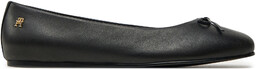 Baleriny Tommy Hilfiger Ballerina Leather Flat Bow FW0FW08359