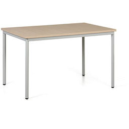 Stół jadalniany TRIVIA, 120x80 cm, szara podstawa, brzoza