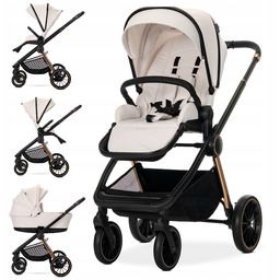 Wózek wielofunkcyjny 2w1 spacerówka, gondola XL, adaptery, plecak