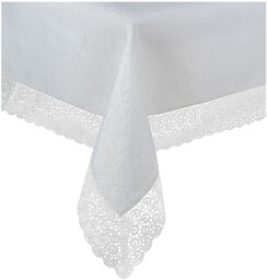 Obrus 130 x 160 Gipiura wz. 404 Biel