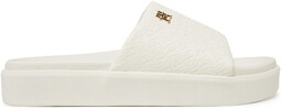 Klapki Tommy Hilfiger Platform Monogram Poolslide FW0FW08526 Biały