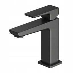 Omnires Parma Bateria umywalkowa stojąca niska Grafit Szczotkowany