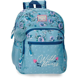 Movom Wild Flowers Plecak szkolny Niebieski 13.68L, niebieski,