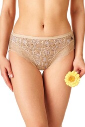 Figi damskie bawełniane (2 pack) z koronkowym wykończeniem