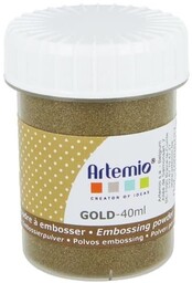 Złoty puder reliefowy do embossingu 40ml - Artémio
